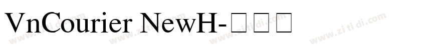 VnCourier NewH字体转换